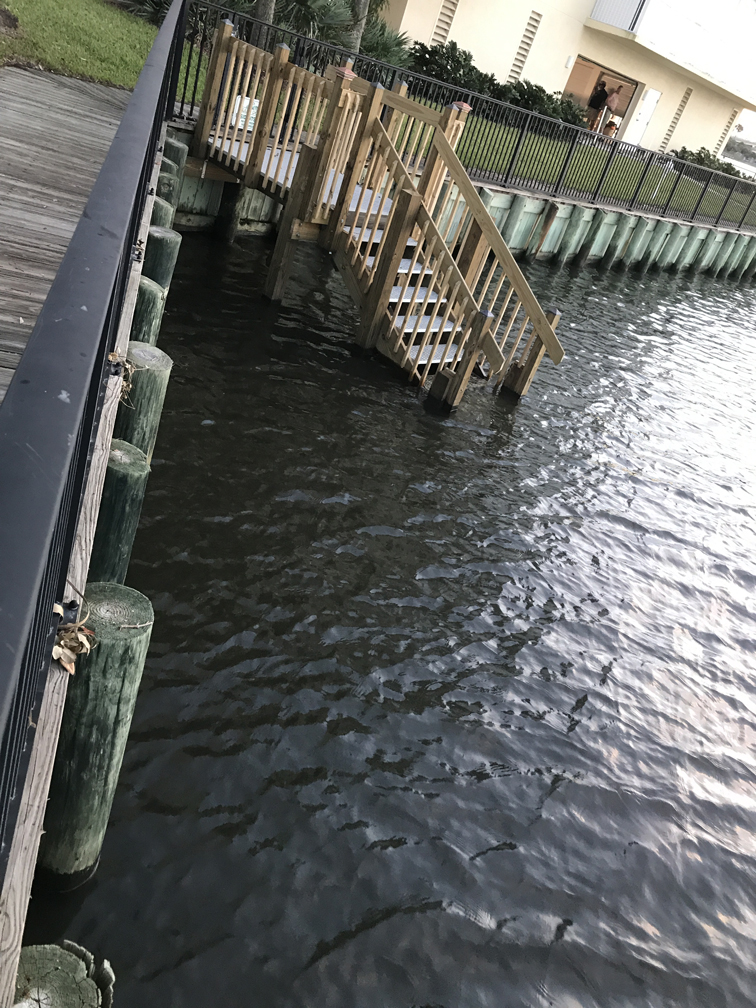 Stairs from boardwalk to river - great for launching paddle board, kayak, or canoe&conn=none